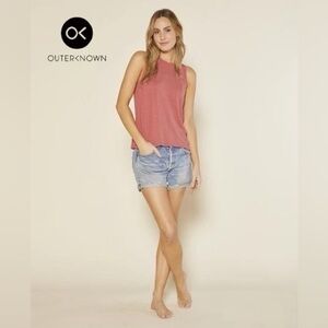Outerknown Womens‎ Neptune Mineral Red Tank Pomelo Offshore Coral Rust | Size XS